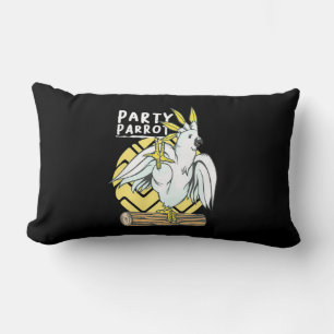 Party Parrot Bird Lumbar Pillow