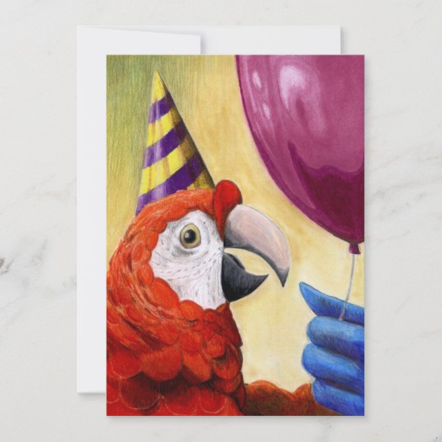 Party Parrot Invitation (Front)