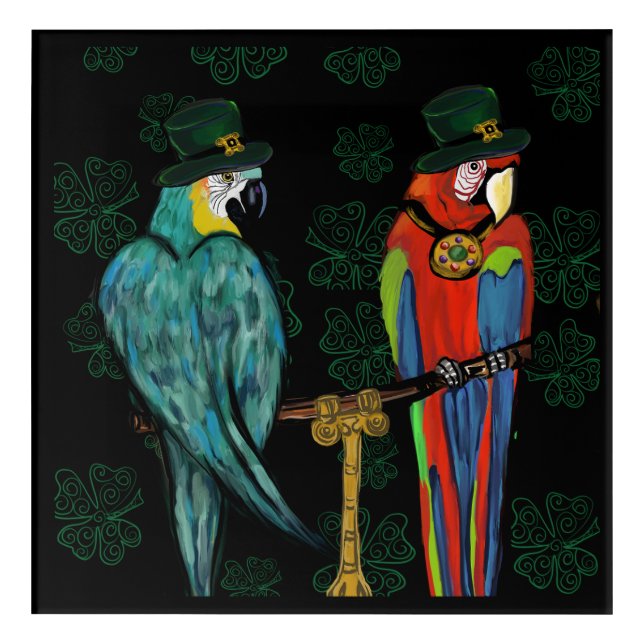 PARTY PARROTS        ACRYLIC PRINT (Front)