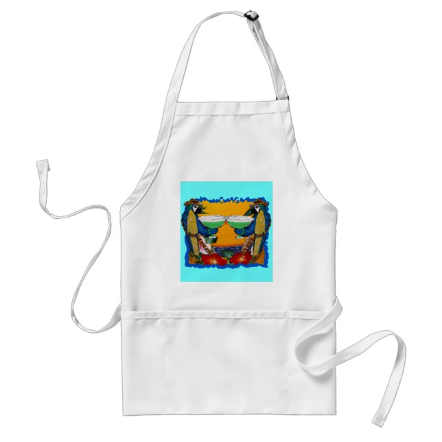 Party Parrots Adult Apron (Front)