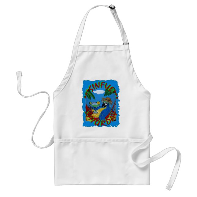 Party Parrots Adult Apron (Front)