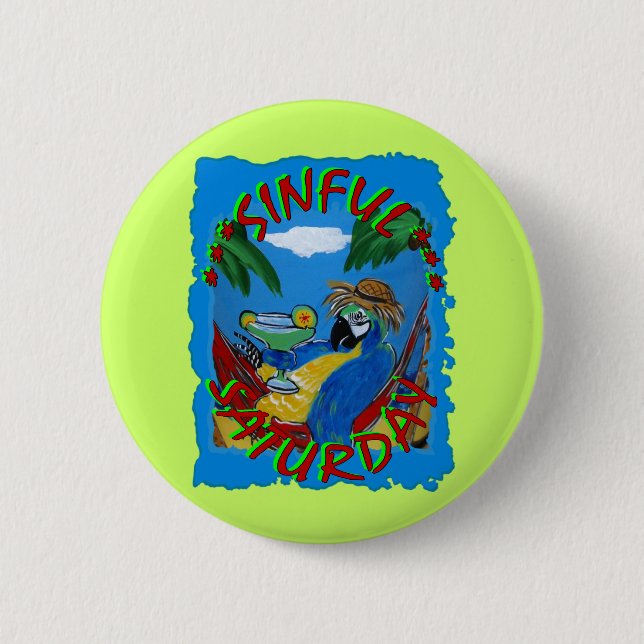 Party Parrots Button (Front)