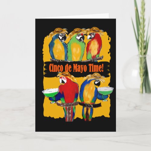 PARTY PARROTS CARD