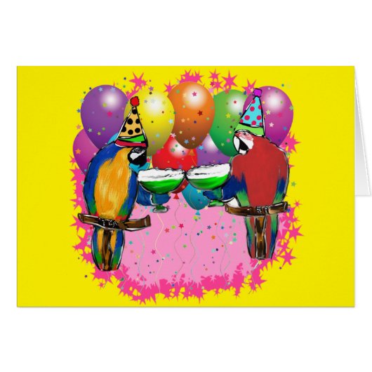 PARTY PARROTS CARDS (Front Horizontal)