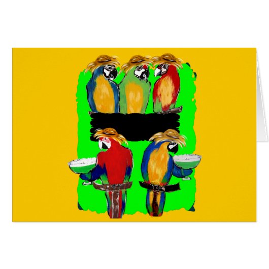 PARTY PARROTS CARDS (Front Horizontal)