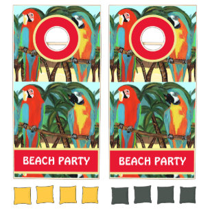 Party Parrots Cornhole Set