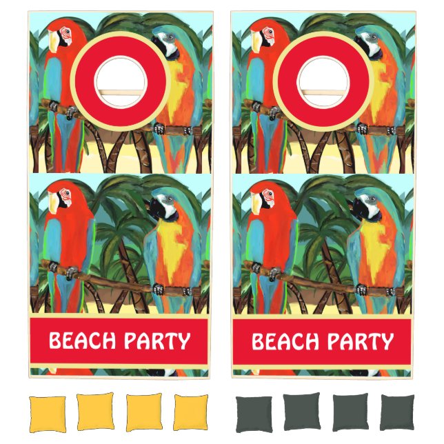 Party Parrots Cornhole Set (Set)