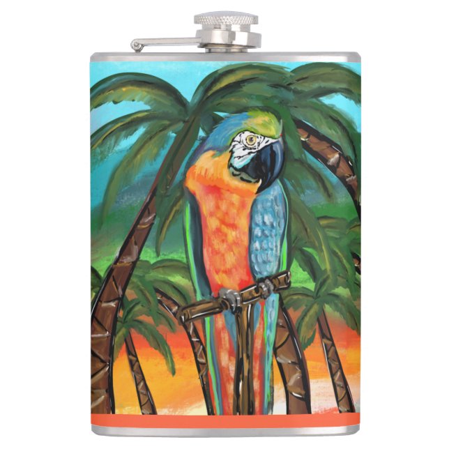 Party Parrots         Flask (Front)