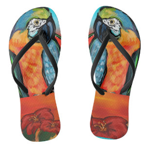 Party Parrots Flip Flops
