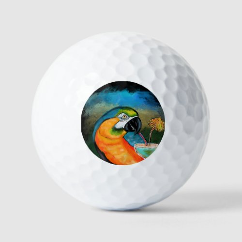 Party Parrots Golf Balls