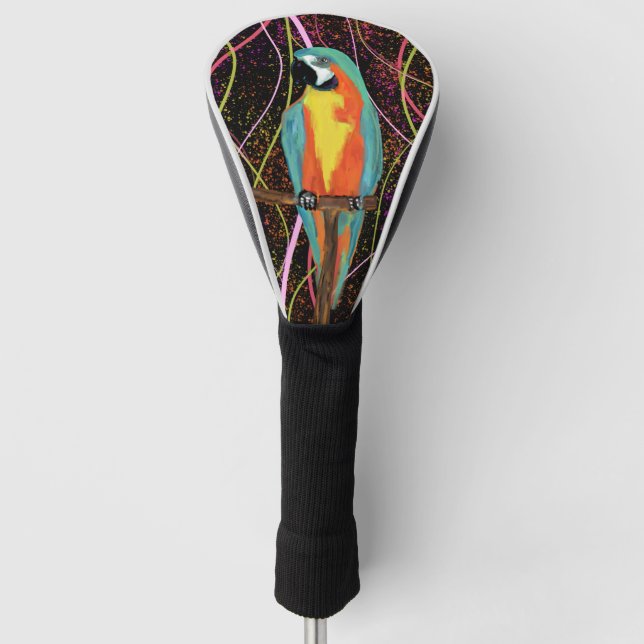 PARTY PARROTS       GOLF HEAD COVER (Front)