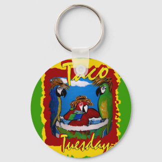 Party Parrots Keychain