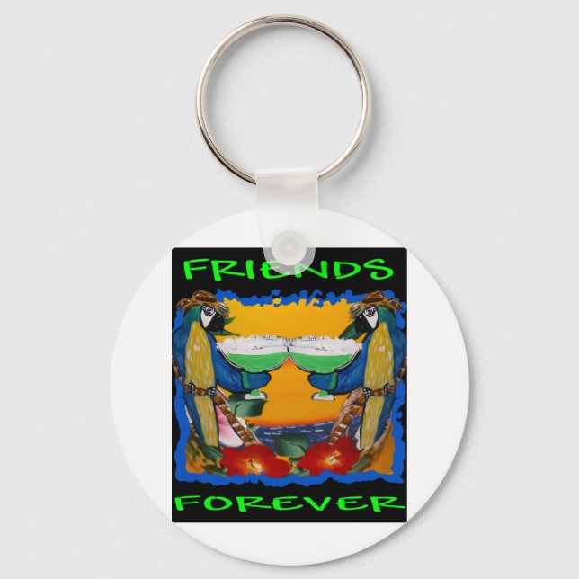 Party Parrots Keychain (Front)