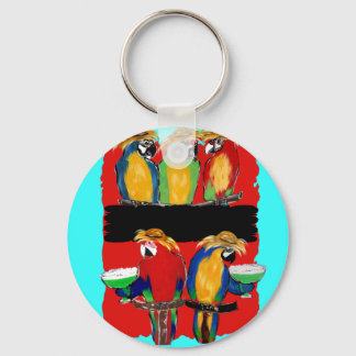 PARTY PARROTS KEYCHAIN