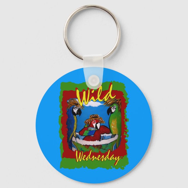 Party Parrots Keychain (Front)