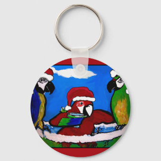 PARTY PARROTS KEYCHAIN