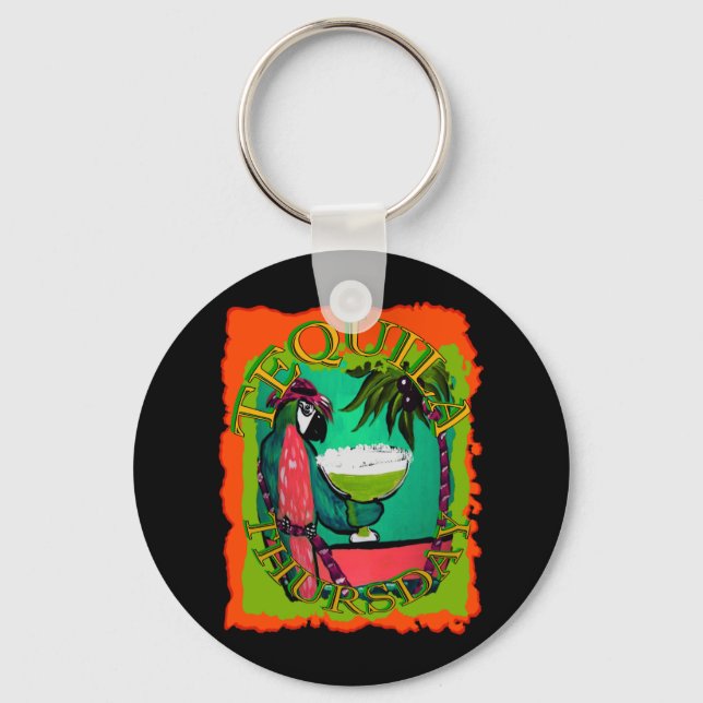 Party Parrots Keychain (Front)
