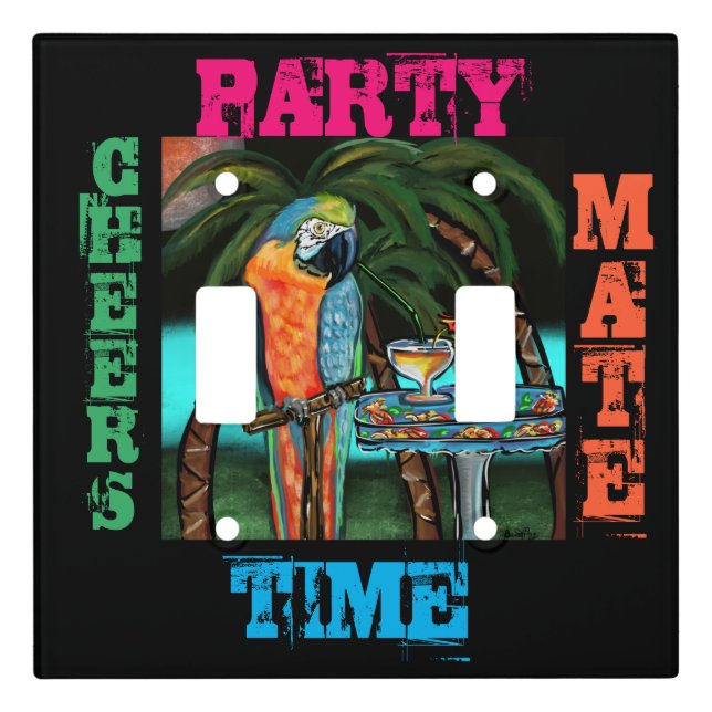 Party Parrots              Light Switch Cover (Front)