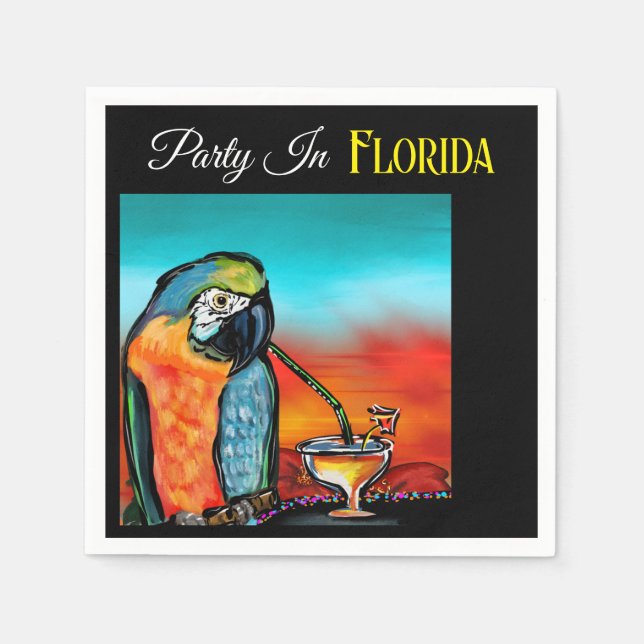 Party Parrots Napkins (Front)