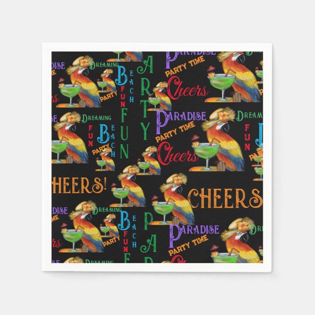 Party Parrots Napkins (Front)