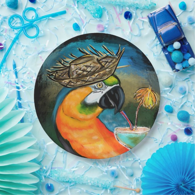 Party Parrots Paper Plates (Party)