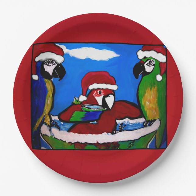 PARTY PARROTS PAPER PLATES (Front)