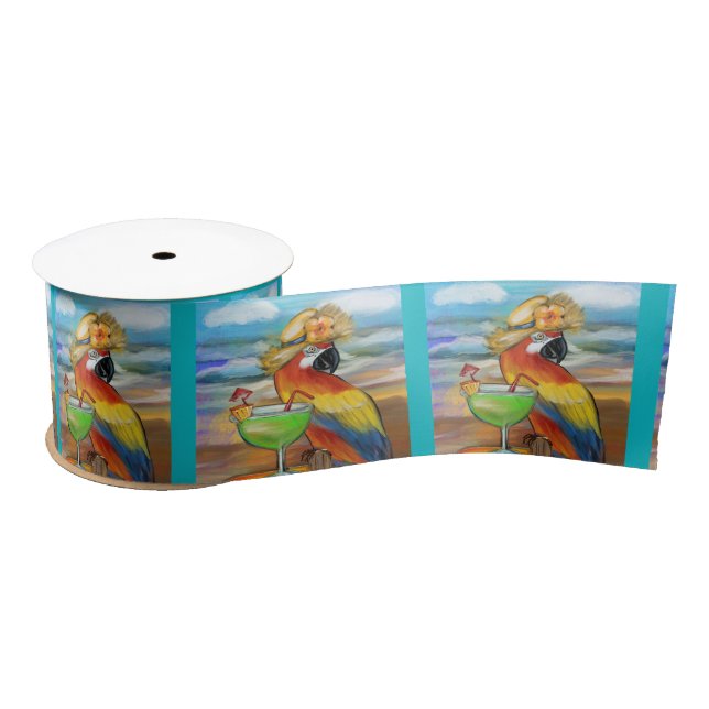 Party Parrots Satin Ribbon (Spool)