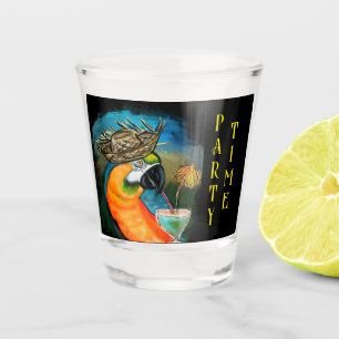 Party Parrots Shot Glass