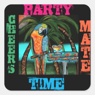 Party Parrots               Square Sticker