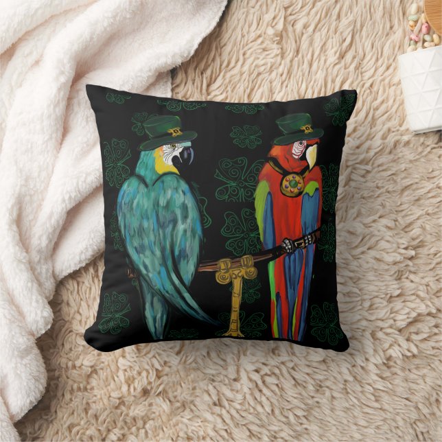 PARTY PARROTS        THROW PILLOW (Blanket)