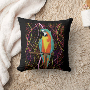 PARTY PARROTS       THROW PILLOW