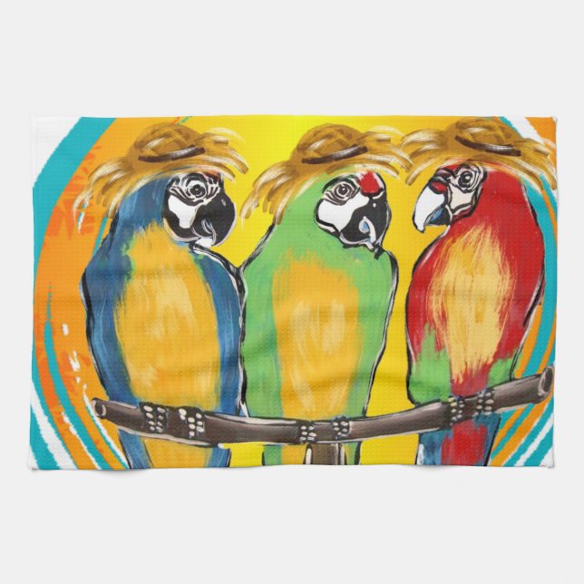 PARTY PARROTS TOWEL (Horizontal)