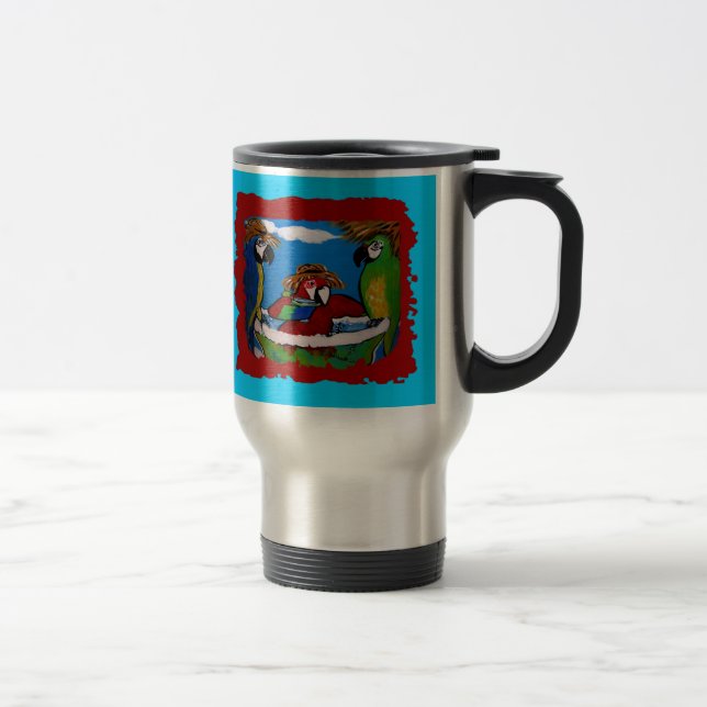 Party Parrots Travel Mug (Right)