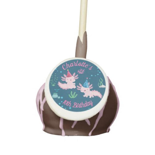 Party Pawsome with Axolotls Cake Pops