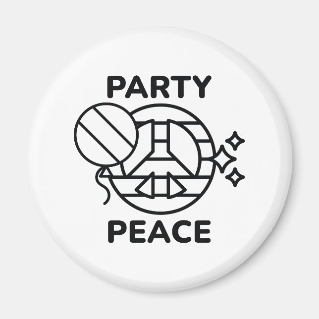 Party Peace Magnet (Front)