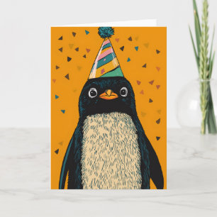 Party Penguin Birthday Card