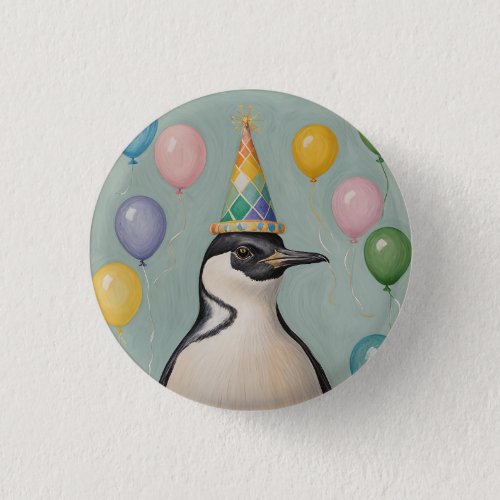 Party Penguin Button