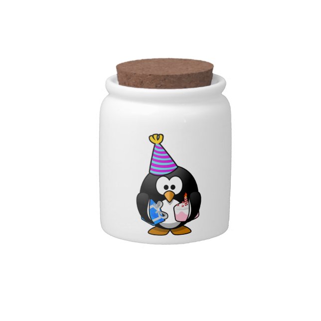 Party Penguin Candy Jar (Front)