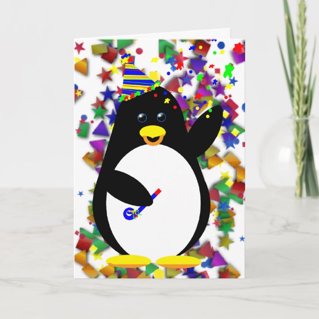 Party Penguin Card (Front)