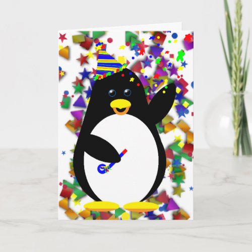 Party Penguin Card