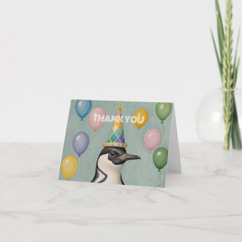 Party Penguin Thank You Card