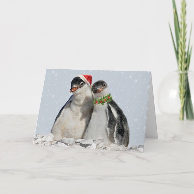 Party Penguins Christmas Card (Front)