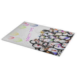 Party Penguins Cutting Board