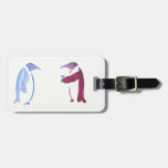 Party Penguins Luggage Tag
