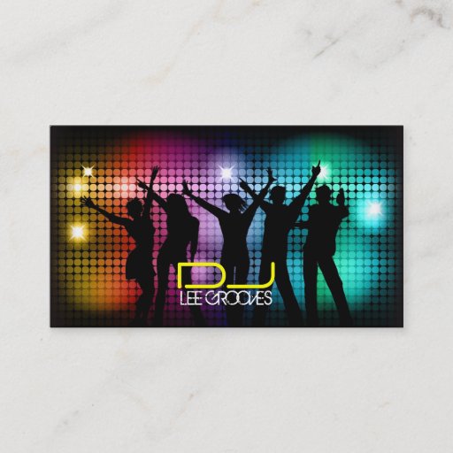 Customizable Party People Business Card