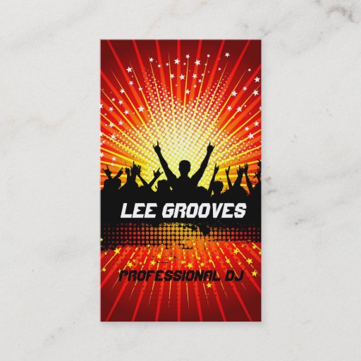 Customizable Party People Business Card