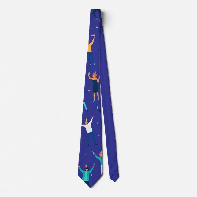 Party People Confetti Necktie – Fun Celebration (Front)