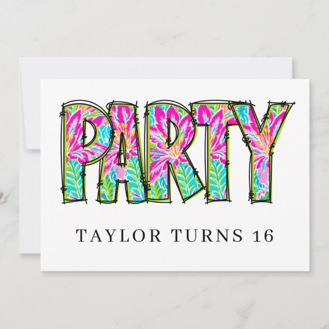 * PARTY PHOTO Birthday Any  Event Personalize Invitation (Front)
