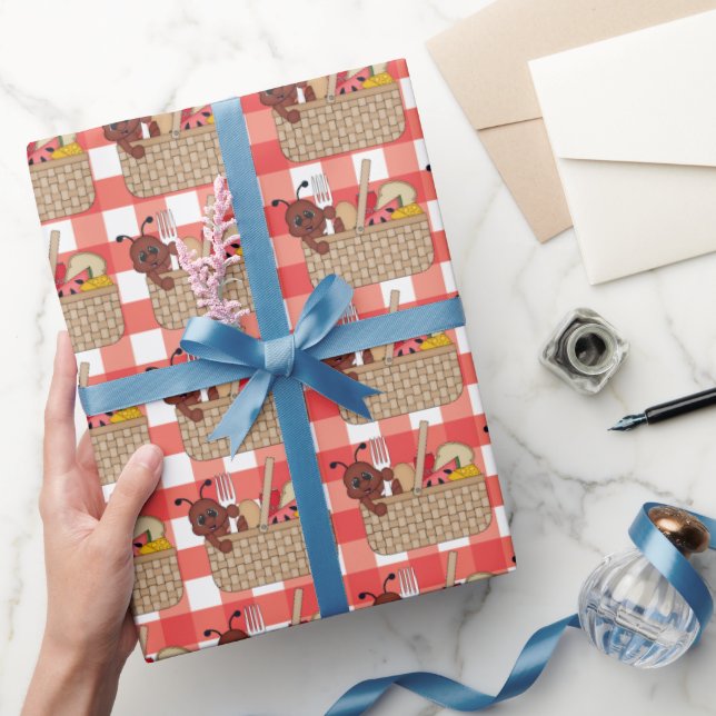 Party Picnic ant tiled wrapping paper (Gifting)