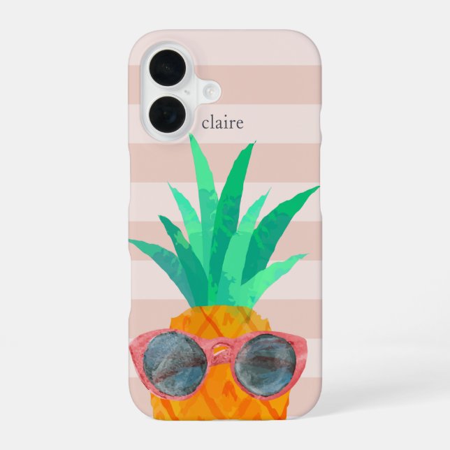 Party Pineapple | Personalized Iphone Case (Back)